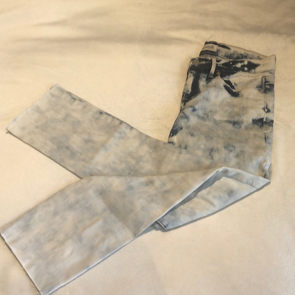 Madewell Skinny Crop Light Storm Acid Jeans Sz 25